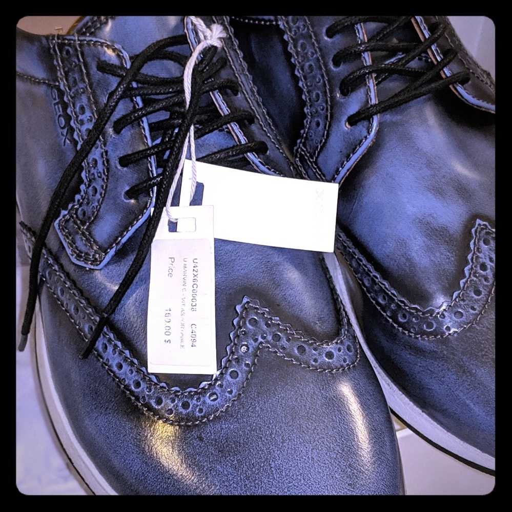 Marvin brushed leather wingtip sneakers